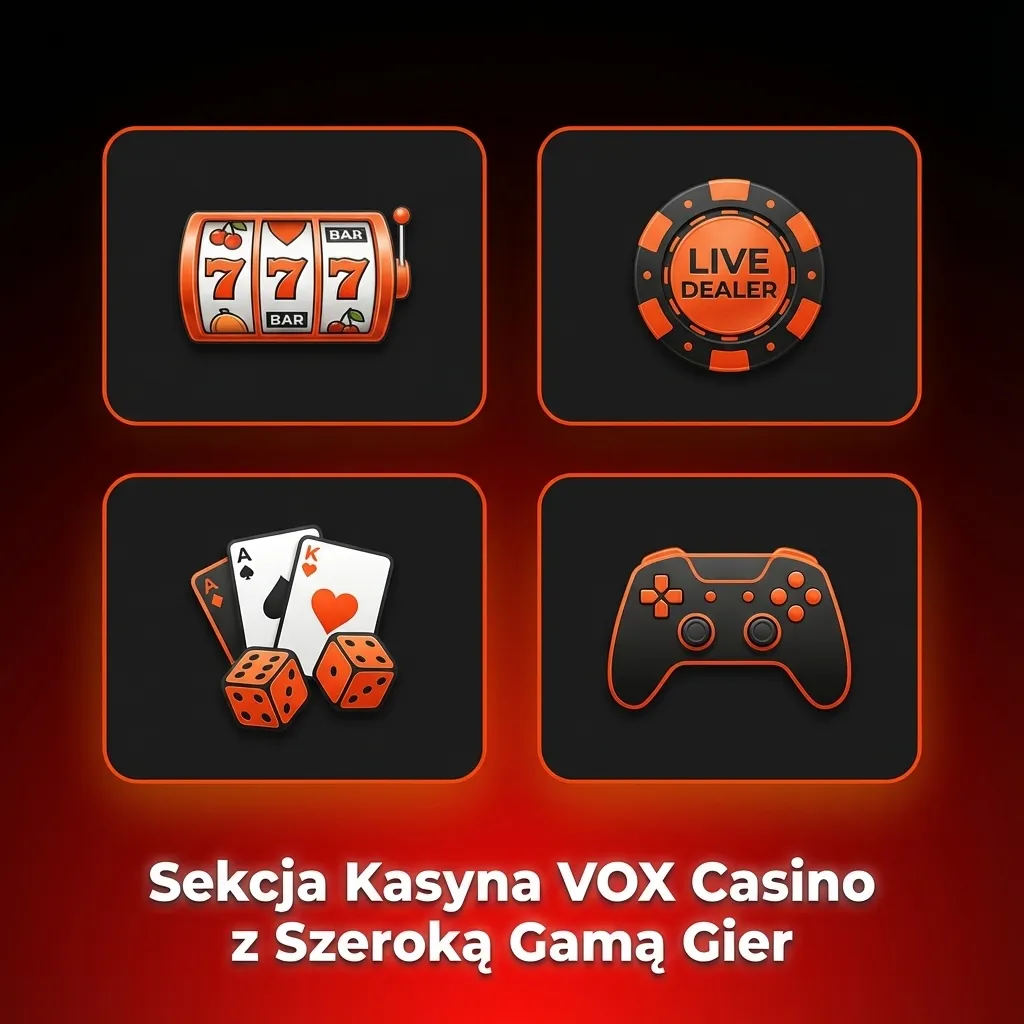 VOX Casino game library showing slots, crash games, card games, roulette, blackjack, and baccarat options