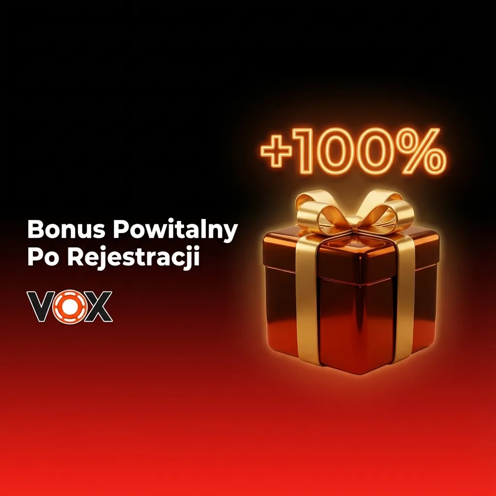 VOX casino welcome bonus table showing deposit bonuses up to 2500-5000 PLN with free spins and wagering requirements