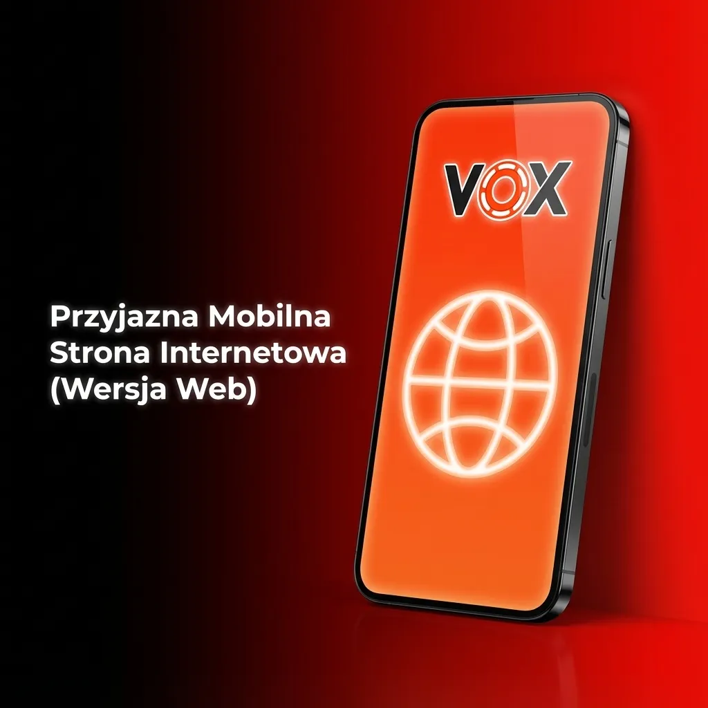 VOX Casino mobile website displayed on smartphone browser showing responsive gaming interface